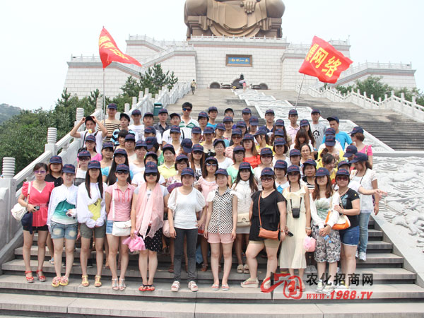 赤山明神像前集體合影