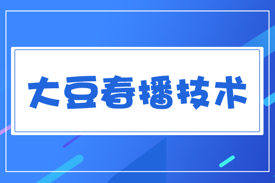 大豆春播技術