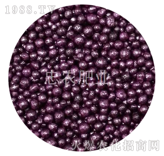紫紅色樹脂包衣有機肥-忠農(nóng)肥業(yè)