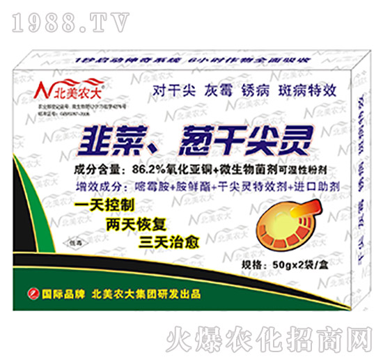 86.2%韭菜、蔥干尖靈-北美農(nóng)大