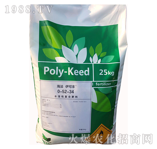 水溶性復(fù)合肥料0-52-34-海法伊可豐（綠袋）-海法