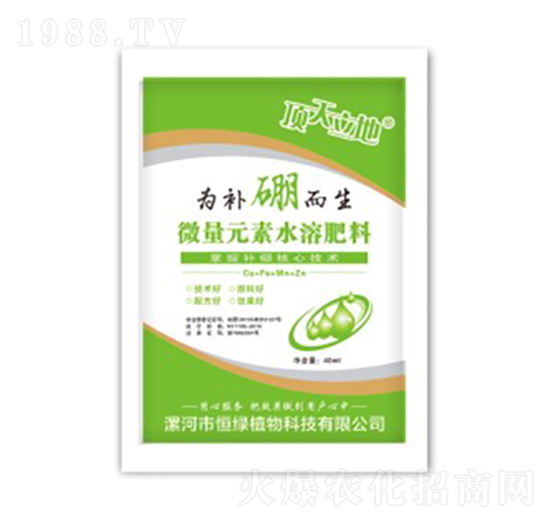 微量元素水溶肥料-為補(bǔ)硼而生-頂天立地-恒綠植物