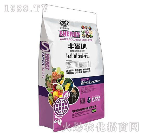 含腐植酸水溶肥料14-6-25+TE-豐滿地-沃宏邦