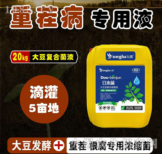 重茬根腐病專(zhuān)用大豆發(fā)酵濃縮復(fù)合菌液-豆本菌-中農(nóng)弘露