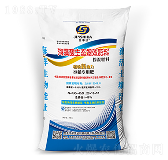 水稻專(zhuān)用海藻酸生態(tài)增效肥料-金事達(dá)