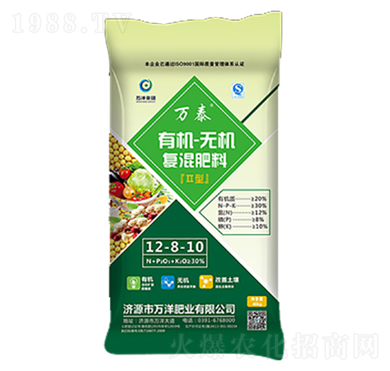 有機(jī)無機(jī)復(fù)混肥料12-8-10-萬泰-萬洋肥業(yè)