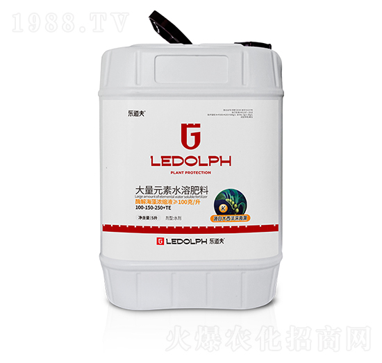 大量元素水溶肥料100-150-250+TE-樂道夫