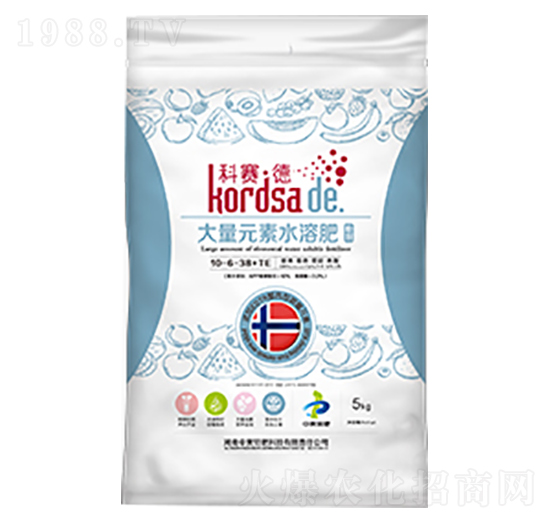 高鉀型大量元素水溶肥10-6-38-科賽德-中黃特肥