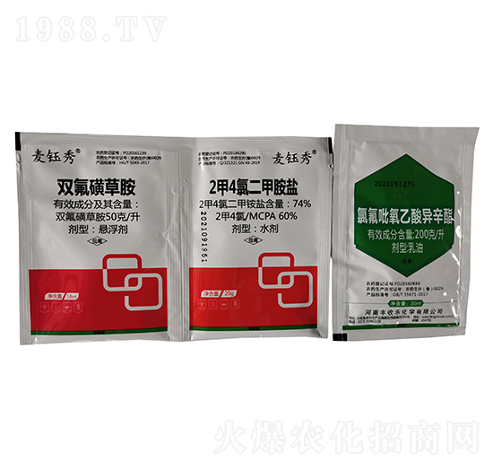 50克每升雙氟磺草胺+74%2甲4氯二甲胺鹽+200克每升氯氟吡氧乙酸異辛酯-豐收樂(lè)