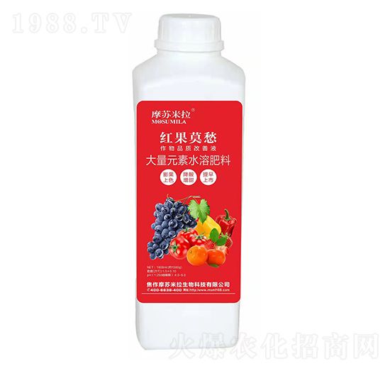 大量元素水溶肥料-紅果莫愁-摩蘇米拉