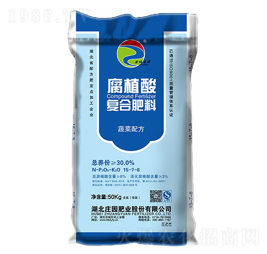 30%蔬菜專用腐植酸復(fù)合肥料15-7-8-谷保莊園