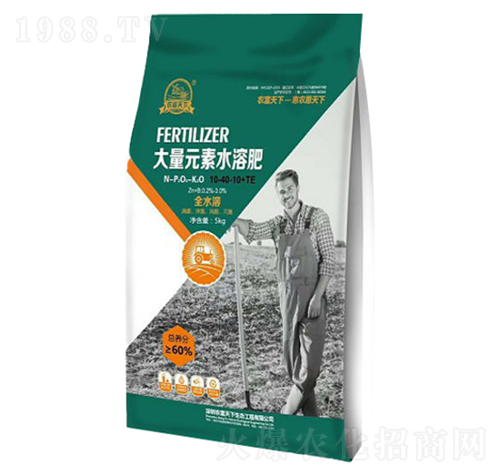 60%大量元素水溶肥10-40-10+TE-中盛肥業(yè)