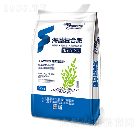 海藻復合肥料15-5-30-晶龍