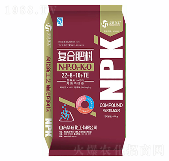 海藻硝硫基復合肥料22-8-10+TE-華廷化工