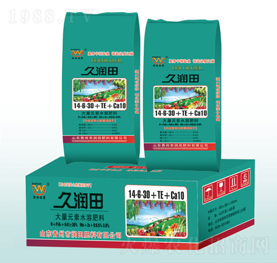大量元素水溶肥料14-8-30+TE+Ca10-久潤田-潤田肥料