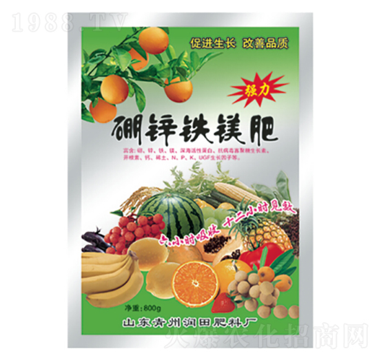 硼鋅鐵鎂肥-潤(rùn)田肥料