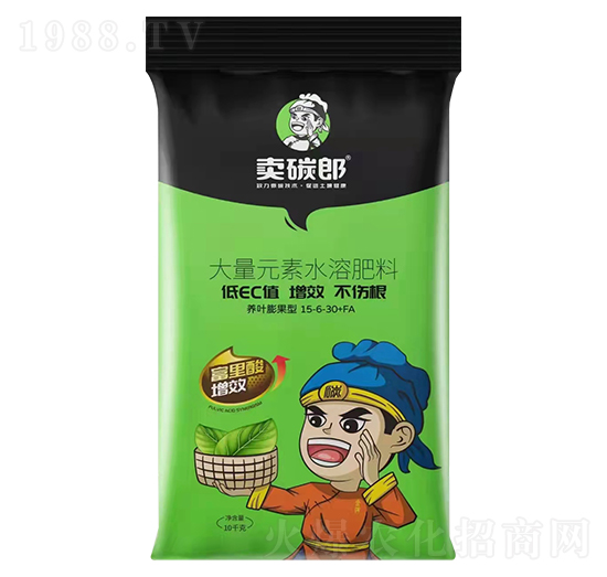 養(yǎng)葉膨果型大量元素水溶肥料15-6-30+FA-賣碳郎-千美植保