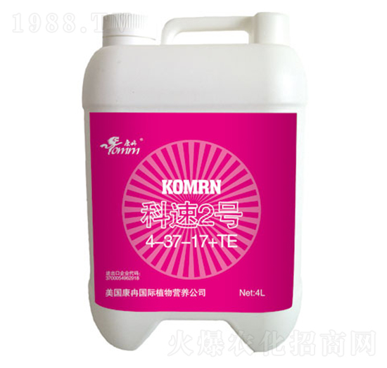 康冉水溶肥4-37-17+TE-科速2號(hào)-康冉國(guó)際