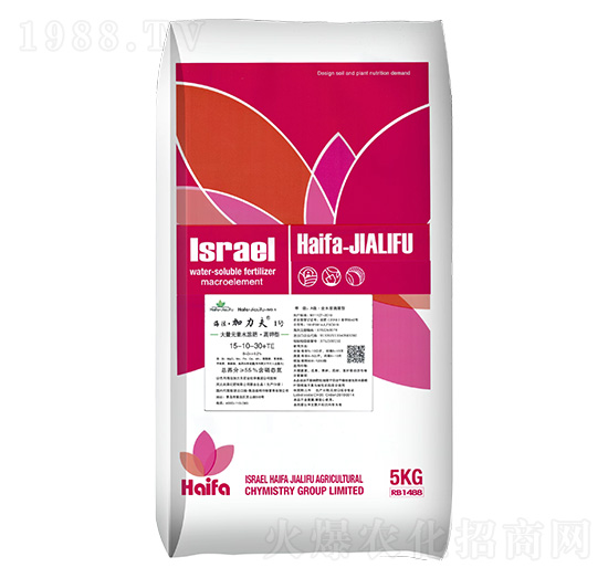 高鉀型大量元素水溶肥15-10-30+TE-海法加力夫1號(hào)-海法加力夫