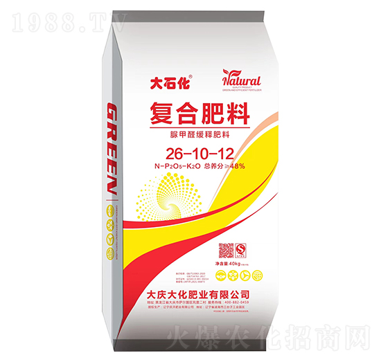 脲甲醛緩釋復合肥料26-10-12-大慶大化