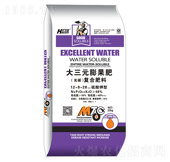 大三元膨果（光碳）復(fù)合肥料12-8-28-華太隆-中農(nóng)化