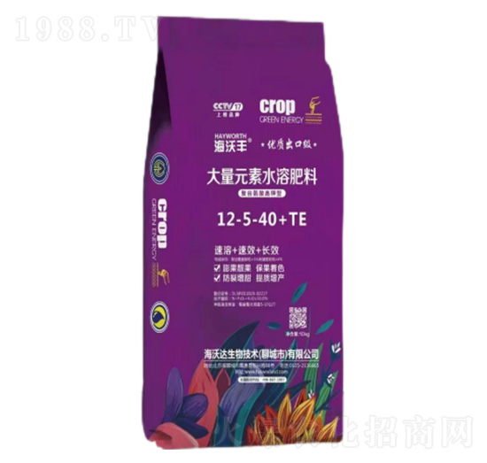 聚谷氨酸高鉀型大量元素水溶肥料12-5-40+TE-海沃豐-金沃普特