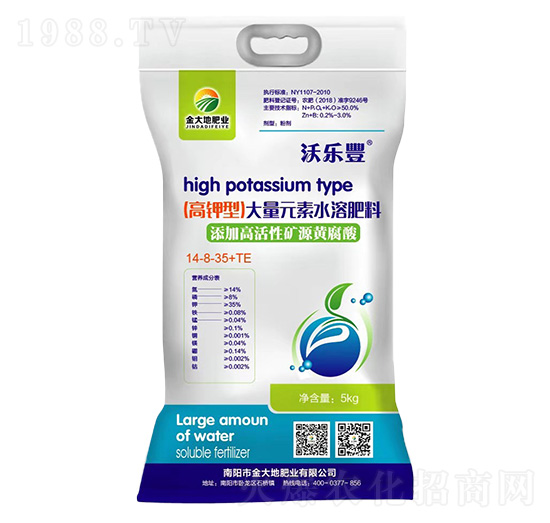 高鉀型大量元素水溶肥料14-8-35+TE-沃樂(lè)豐-金大地肥業(yè)