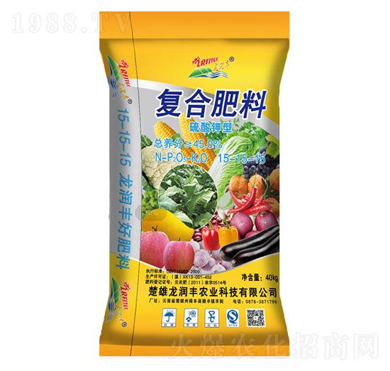 硫酸鉀型復合肥料15-15-15-龍潤豐