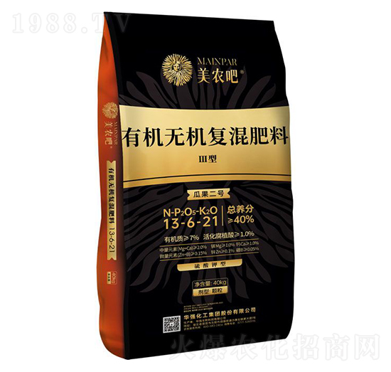 瓜果二號Ⅲ型有機無機復混肥料13-6-21-美農(nóng)吧-華強化工集團