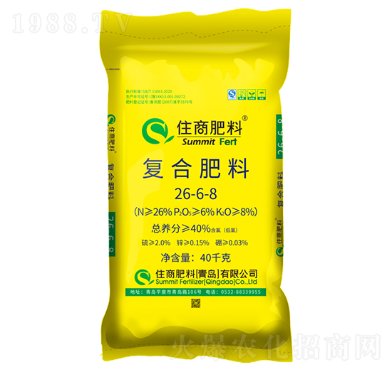 氯化鉀型復(fù)合肥料26-6-8-住商肥料