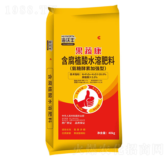 氨糖酵素加強型含腐植酸水溶肥-果蔬康-金沃普特