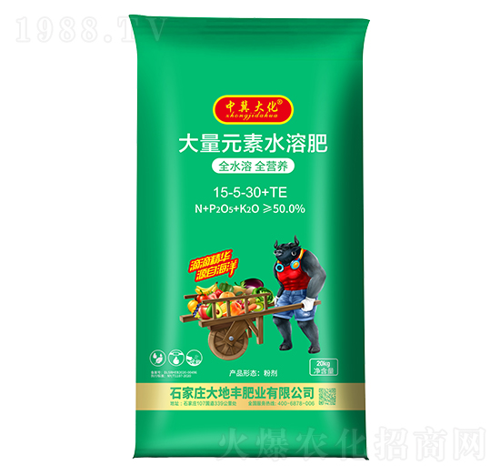 大量元素水溶肥15-5-30+TE-中冀大化-大地豐