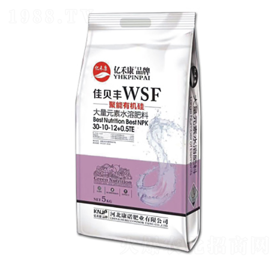 聚能有機(jī)硅大量元素水溶肥料30-10-12+0.5TE-億禾康-康諾肥業(yè)