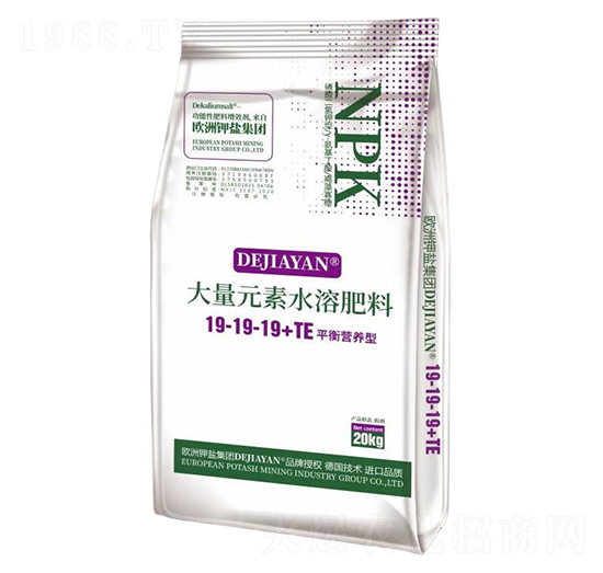 平衡營養(yǎng)型大量元素水溶肥料19-19-19+TE-德鉀鹽國際