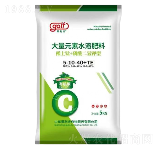 大量元素水溶肥料5-10-40+TE-果利夫