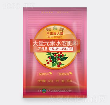 中果沖施型大量元素水溶肥料15-21-23+TE-萬(wàn)得肥-新維生物
