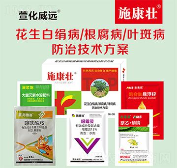 花生白絹病根腐病葉斑病防治技術(shù)方案-施康壯-萱化威遠(yuǎn)