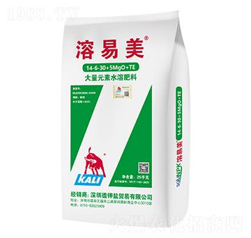 大量元素水溶肥料14-6-30+5MgO+TE-紅牛-德鉀鹽農(nóng)業(yè)